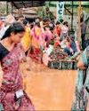 नेवरा के साप्ताहिक बाजार में कीचड़ और गंदगी का अंबार8