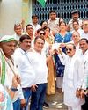 युक्तियुक्तकरण के खिलाफ कांग्रेस ने किया प्रदर्शन8