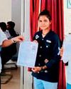 लर्निंग लाईसेंस मिलने पर विमला के चेहरे पर आई मुस्कान लर्निंग लाईसेंस मिलने पर विमला के चेहरे पर आई मुस्कान