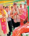 मावली माता मंदिर में तुलसी चौरा स्थापित कर की प्राण प्रतिष्ठा15