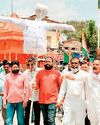ईडी की कार्रवाई के विरोध में कांग्रेस ने किया प्रदर्शन2