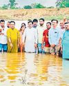 रेत की कीमत सहित अवैध उत्खनन भंडारण, अरपा में किया जल सत्याग्रह21