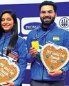 आर्या-अर्जुन ने निशानेबाजी वर्ल्ड कप में जीता स्वर्ण पदक50