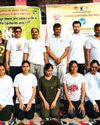 आयुष ग्राम कालापानी में ग्रामीणों को डॉक्टरों ने कराया योगाभ्यास10