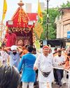 राजराजेश्वरी मंदिर से अगली सुबह 28 जून को पुनः होगी रथ यात्रा 50 फीट लंबी रस्सी से खींचा गया भगवान श्री जगन्नाथ स्वामी का रथ4
