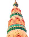 हिनोतिया फूट में मंदिर पर गिरी बिजली से शिखर का हिस्सा टूटा9