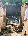 ग्राम सिरसौद में आग लगाई, घायलों को अस्पताल भेजा गया जलती झोपड़ियों की आग बुझाने पहुंची दमकल9