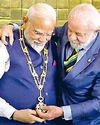 पीएम मोदी को ब्राजील के सर्वोच्च सम्मान 'नेशनल ऑर्डर ऑफ सदर्न क्रॉस' से नवाजा2