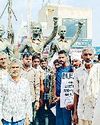 लेबर चौक को लेकर शुरू की क्रमिक भूख हड़ताल14