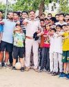 खिलाड़ियों को नशे से दूर रहने की शपथ दिलाई खिलाड़ियों को नशे से दूर रहने की शपथ दिलाई