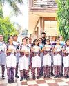 हिंदी कैलिग्राफी प्रतियोगिता में लक्ष्य मोर ने पाया पहला स्थान14