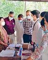 फ्लू कॉर्नर का निरीक्षण कर जांची तैयारियां5