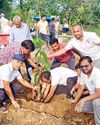 हरित वसुंधरा आधार समिति ने नूनी शेखपुरा स्थित श्मशान आश्रम में किया पौधरोपण10