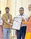 नेशनल थैलेसीमिया सेमिनार में की थी भागेदारी जागरूकता पर टिंकू प्रधान हुए सममानित15