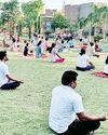आयुष विभाग ने शिवपुरी पार्क में लोगों को करवाया योग प्रोटोकॉल अभ्यास12