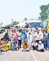 बास में पानी की निकासी के मसले पर जींद भिवानी सडक मार्ग पर लगाया जाम11