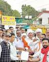 प्रदेश के तहसील मुख्यालयों में किसानों का प्रदर्शन29