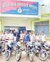 चोरी गईं 8 मोटर साइकिलें बरामद, मंडला कोतवाली पुलिस की बड़ी कार्यवाही0