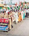तिरंगा यात्रा निकालकर किया भारतीय सेना का गुणगान7