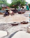 गिधौरी-शिवरीनारायण मार्ग गड्डे में तब्दील, भरा पानी, दुर्घटना को आमंत्रण20