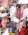 CM Majhi holds public grievance hearing session in Sambalpur CM Majhi holds public grievance hearing session in Sambalpur