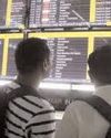 Delhi airport sees around 100 flight cancellations Delhi airport sees around 100 flight cancellations