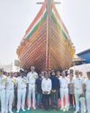 Navy to induct, unveil name of recreated ancient stitched ship; voyage preparations underway Navy to induct, unveil name of recreated ancient stitched ship; voyage preparations underway