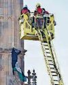 Man arrested over Big Ben tower demo