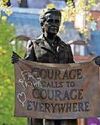 CCTV scoured after 7 statues defaced at trans rights rally CCTV scoured after 7 statues defaced at trans rights rally