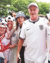 SINGING IN THE RAIN AS THREE LIONS BACK IN ACTION HOME FROM HOME0