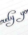 'Yours sincerely' is signing off 'Yours sincerely' is signing off0