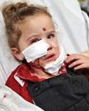 Brave girl's 3-hour op after mauling by dog Brave girl's 3-hour op after mauling by dog13