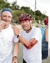 Branson bloodied and bruised in bike fall Branson bloodied and bruised in bike fall10