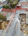 Second massive sinkhole opens up in high street