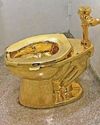 Moment a £4.75m gold loo went down the pan