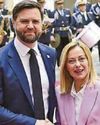 Vance gag gaffe with Italy's PM