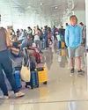 Brits stuck in airport after flights chaos44