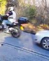 Moment drunk driver hit biker then sped off Moment drunk driver hit biker then sped off29
