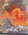 Cab torched in on-street drama33