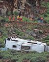 One Brit dead, 25 hurt in tourist bus ravine smash One Brit dead, 25 hurt in tourist bus ravine smash16