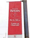 Council criticised over 'Trust in Jesus' banners Council criticised over 'Trust in Jesus' banners