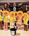 Nursery pupils bring sunshine to shoppers1