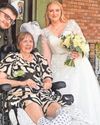Care home staff helped get mum to the church on time!3