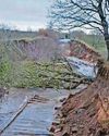 Canal bank collapses