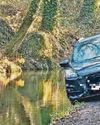 Canal car in narrow escape Canal car in narrow escape3