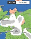 Snow forecast for N.Wales on New Year's Day2