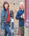 Stars of TV's The Chelsea Detective on location among autumn leaves Stars of TV's The Chelsea Detective on location among autumn leaves1