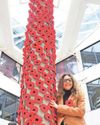 1,000 poppies: Five-metre pillar honours the fallen2