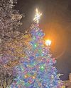 Villagers out in force to see their first lights switch-on0