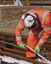 Painting rails is all white if it prevents tracks from overheating Painting rails is all white if it prevents tracks from overheating9
